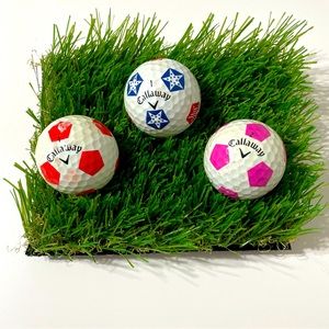 ⛳️ 3 Callaway Chrome Soft Soccer Pattern Golf Balls